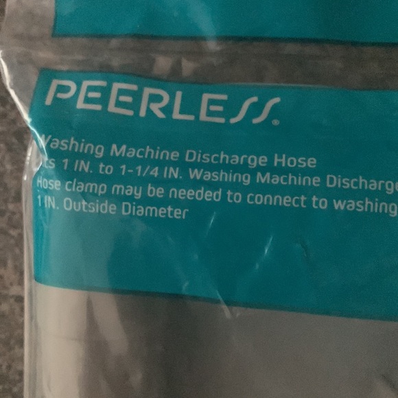 Peerless Washing Machine Discharge Hose. Fits 1inch to 1 1/4 inch - Picture 2 of 7